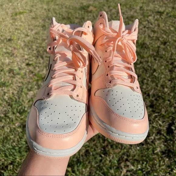 NIKE DUNK HIGH PINK CREAM - Picture 2 of 3